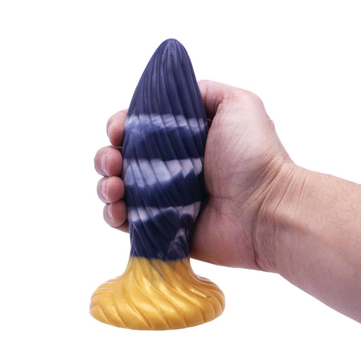 TAPPO ANALE MULTICOLOR IN SILICONE MORBIDO CON RILIEVI... 2