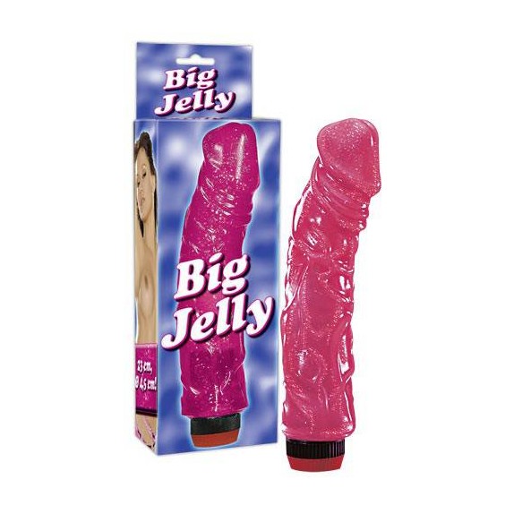 VIBRATORE VAGINALE IN JELLY SEX TOY CM. 23
