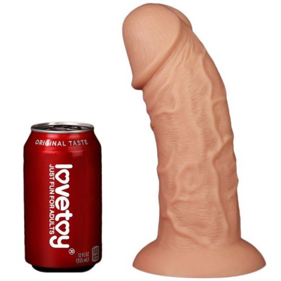FALLO DILDO REALISTICO 24 CM RICURVO ED ELASTICO CON BASE A VENTOSA GRANDI PENETRAZIONI
