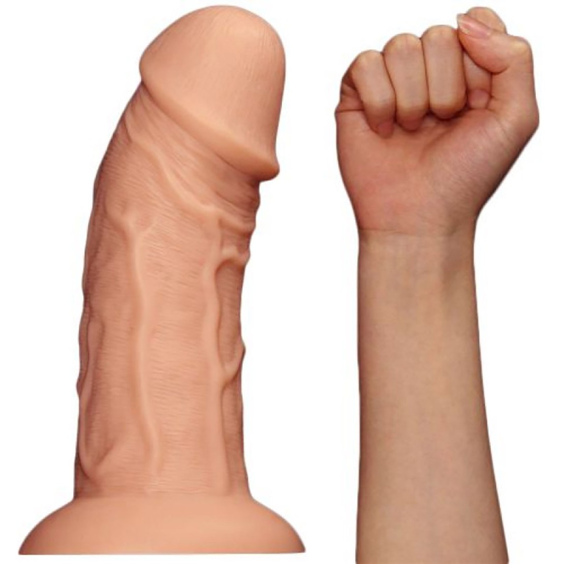 FALLO DILDO REALISTICO 24 CM RICURVO ED...