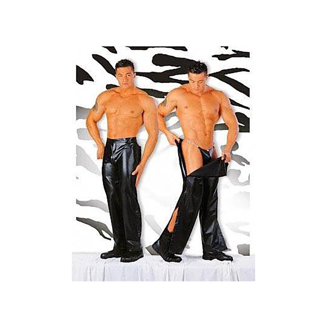 PANTALONI SEXY PER UOMO DA STRIP-TEASE IN ECOPELLE