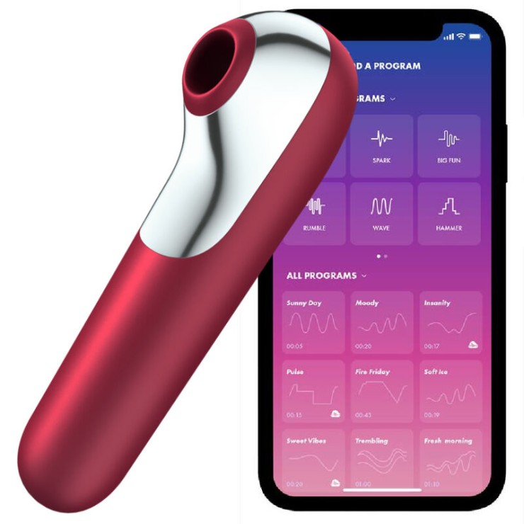 SUCCHIA CLITORIDE SEX TOY RICARICABILE CON APP DUAL LOVE 2