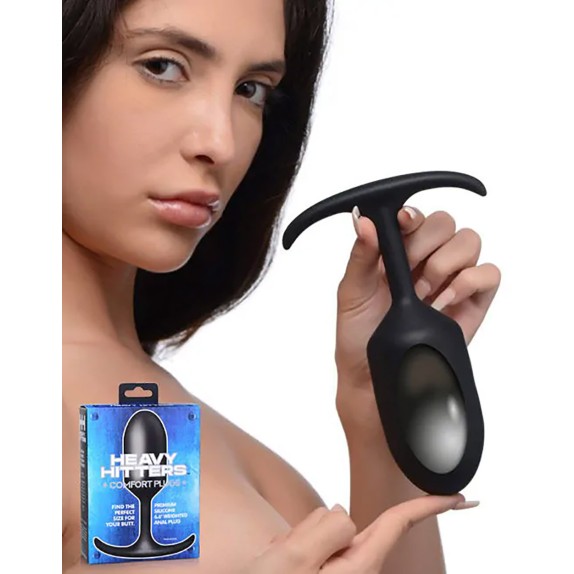 PLUG ANALE CON PESO IN METALLO SEX TOY HEAVY HITTER
