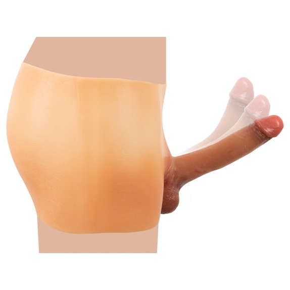 STRAP-ON PROTESI CON FALLO REALISTICO A MUTANDA INDOSSABILE IN SILICONE LIQUIDO