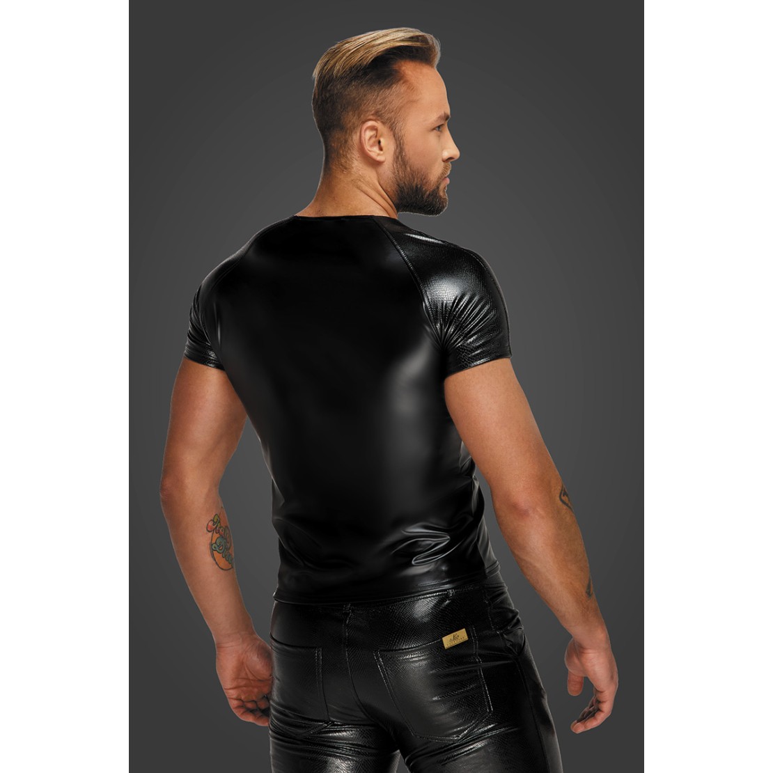 MAGLIETTA SEXY DA UOMO EFFETTO BAGNATO CON...