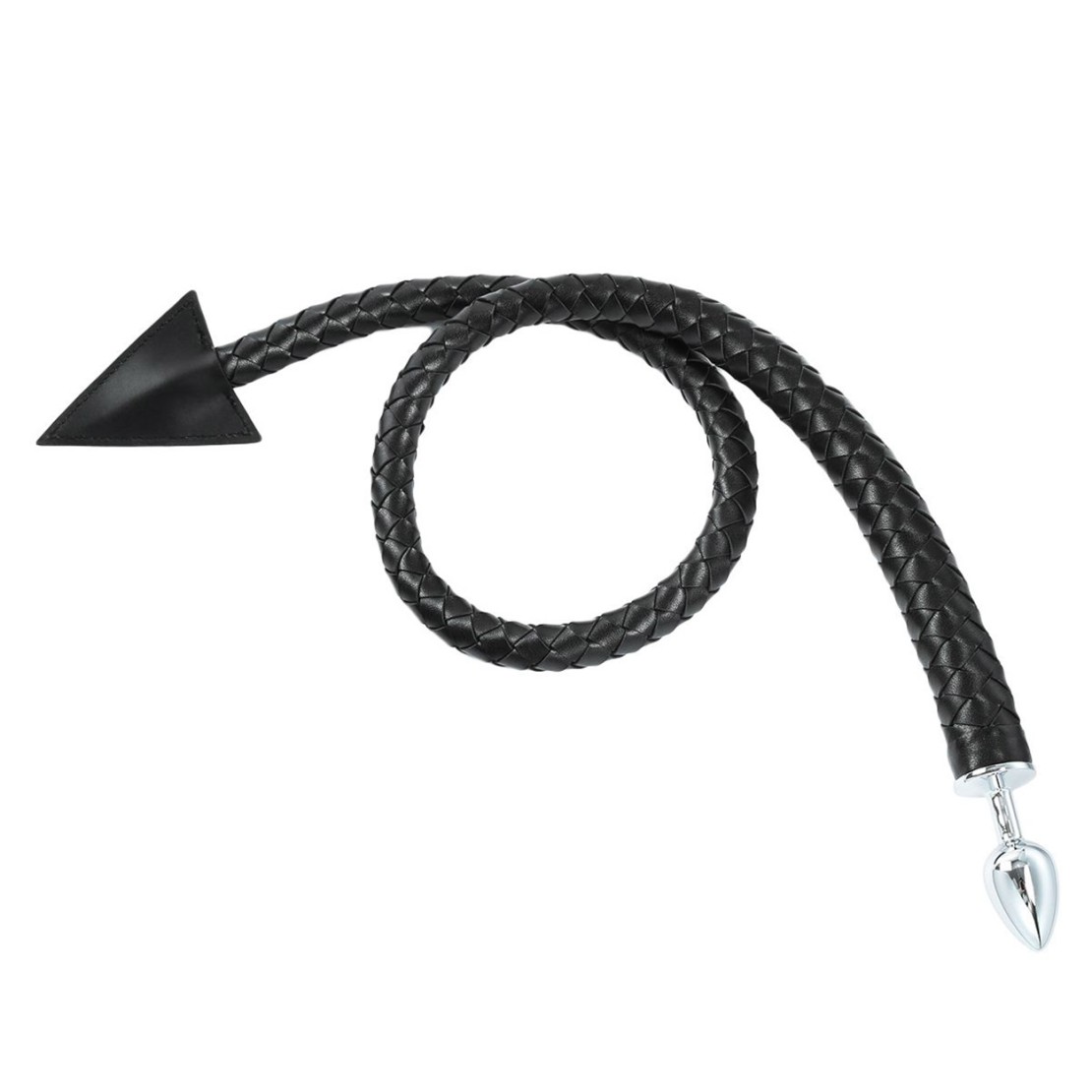 PLUG ANALE CON CODA DEL DIAVOLO IN PELLE...