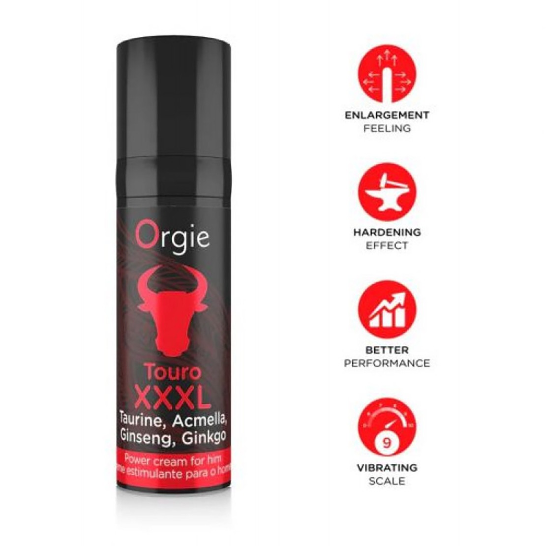 CREMA PER INDURIMENTO E MAGGIOR VOLUME DEL PENE...