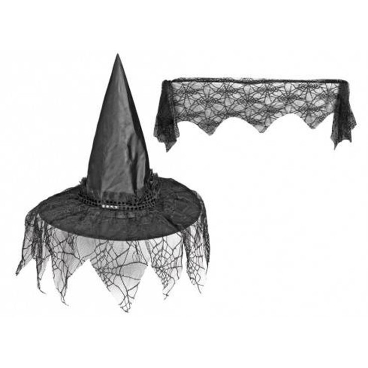 CAPPELLO DA STREGA SEXY CON RAGNATELE ACCESSORIO...