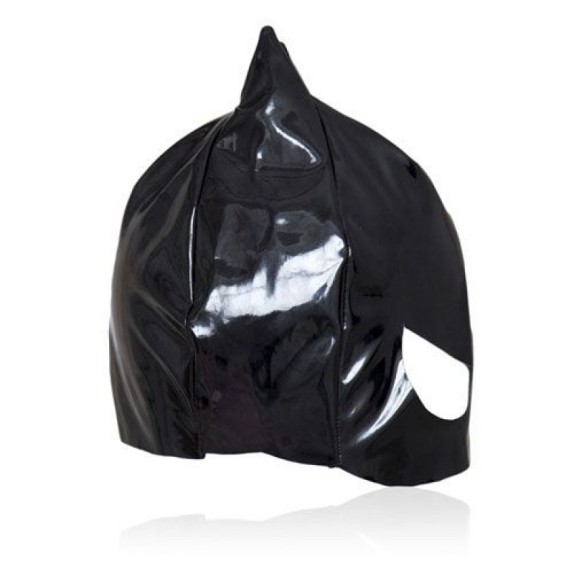 MASCHERA SEXY NERA DA CATWOMAN IN VINILE