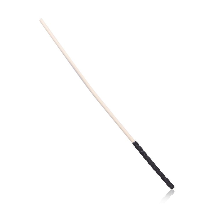 CANE IN LEGNO DI BAMBOO FRUSTINO 60 CM CON MANICO RATTAN...