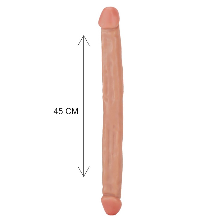 FALLO DOPPIA TESTA DI GRANDI DIMENSIONI IN PVC 45CM GET REAL 2