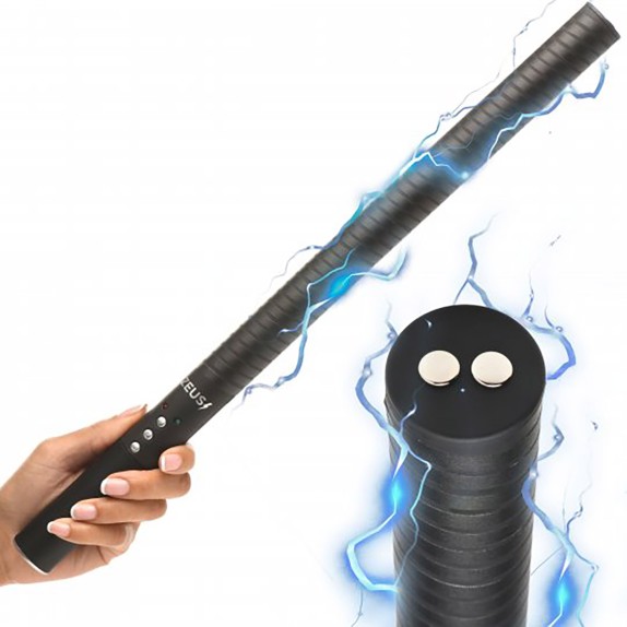 BASTONE ELETTROSTIMOLATORE  SEX TOY RICARICABILE PER GIOCHI BDSM ZEUS