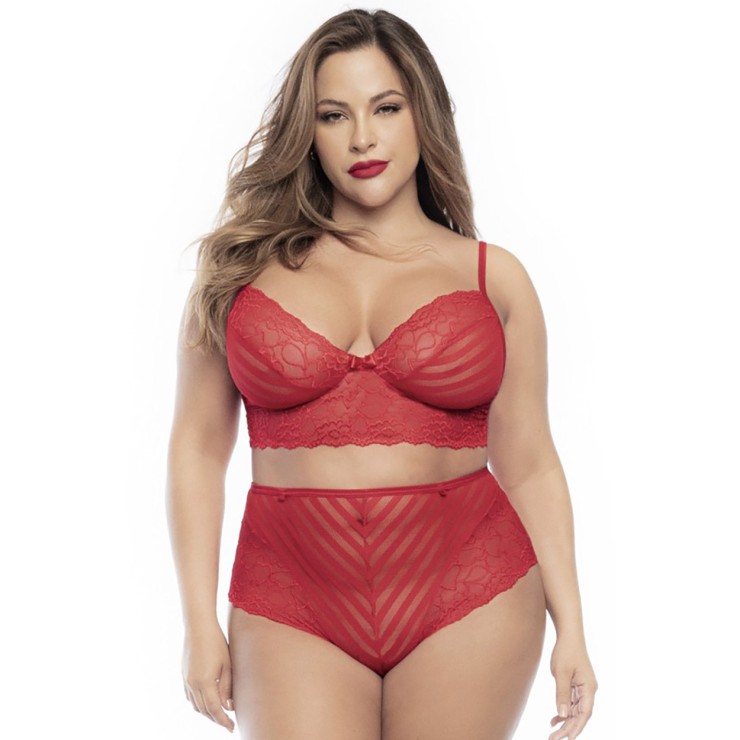 COMPLETO INTIMO PER DONNA ROSSO DIVERSE TAGLIE 2 PEZZI...