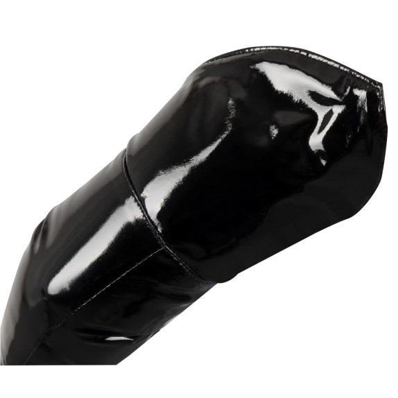 GUANTI SEXY LUNGHI LUCIDI IN PVC NERI BLACK LEVEL