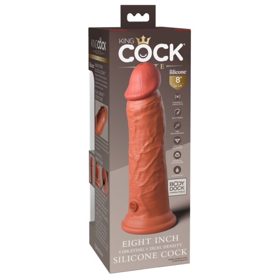 SEX TOY FALLO REALISTICO CON VIBRAZIONE KING COCK ELITE 20CM