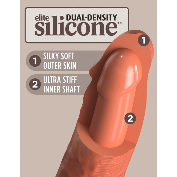 copy of FALLO REALISTICO A DOPPIA DENSITA' CON VIBRAZIONE KING COCK ELITE 20CM
