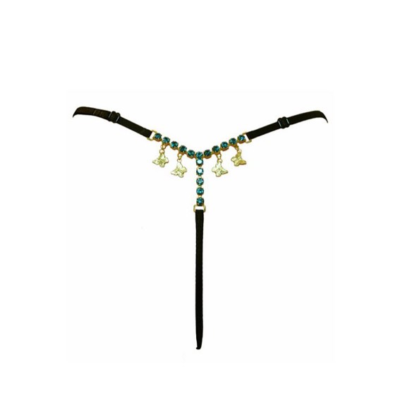 STRING PER DONNA SEXY NERO CON GIOIELLO REGOLABILE LIANNA FOLY
