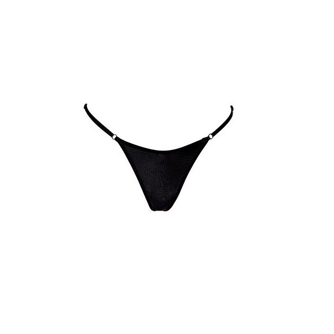 STRING PER DONNA SEXY NERO CON GIOIELLO...