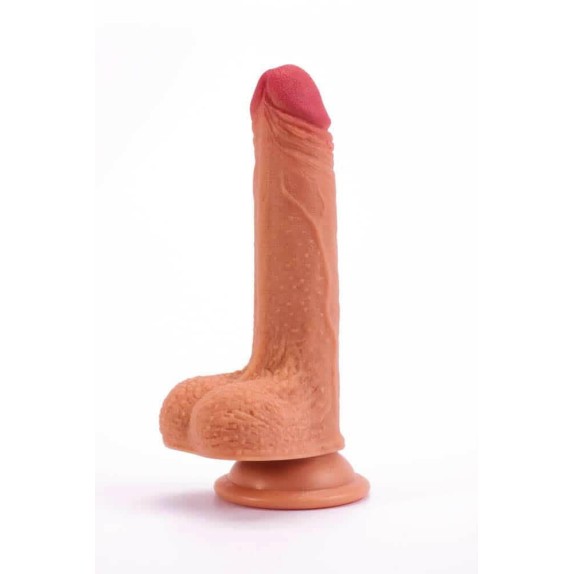 copy of DILDO REALISTICO CON TESTICOLI DUAL DENSITY CM. 18 NATURE COCK
