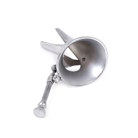 SPECULUM ANALE IN ACCIAIO SEX TOY CON APERTURA A VITE REGOLABILE KIOTOS