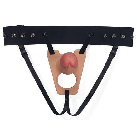 STRAP-ON CAVO INDOSSABILE DA UOMO 20 CM CON BUCO PER TESTICOLI RODEO G INGEN