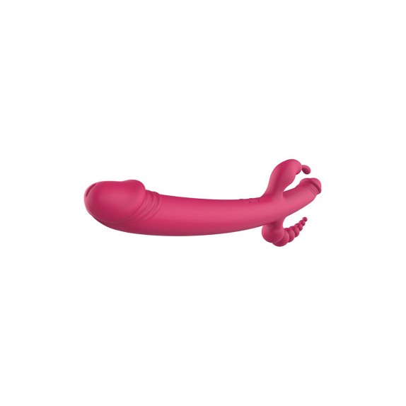 VIBRATORE SEXY 4 STIMOLAZIONI VAGINALE ANALE CLITORIDE RICARICABILE DREAMTOYS