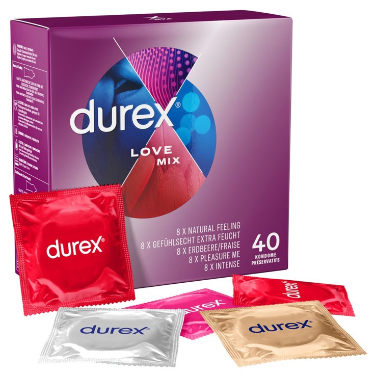 PROFILATTICI DUREX MIX DI PRESERVATIVI CONFEZIONE 40 PEZZI