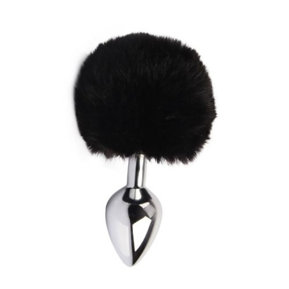 PLUG ANALE IN METALLO CON CODA DA CONIGLIO FUR TAIL BUTT PLUG