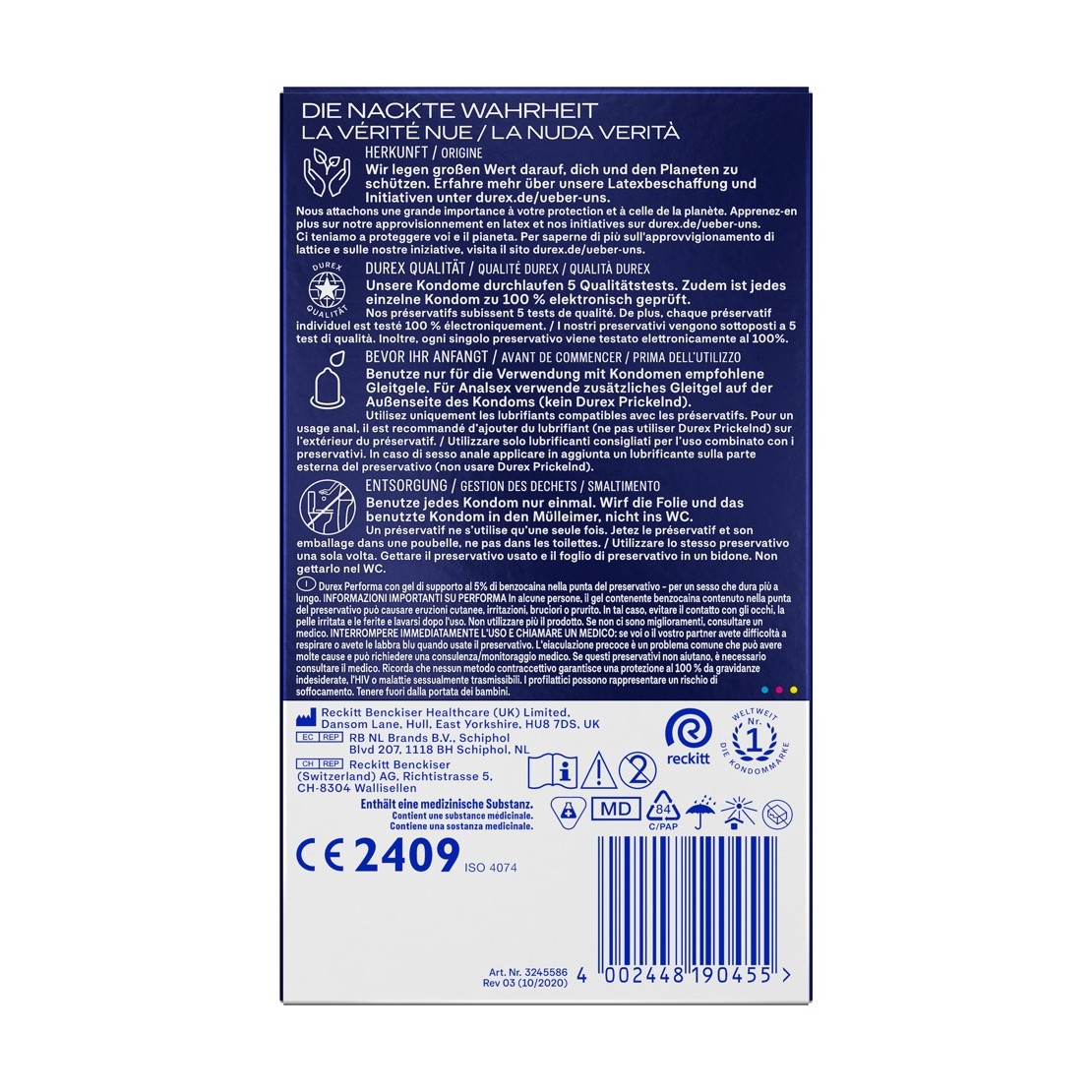 DUREX PERFORMA PROFILATTICI 12 O 10 PZ CON...