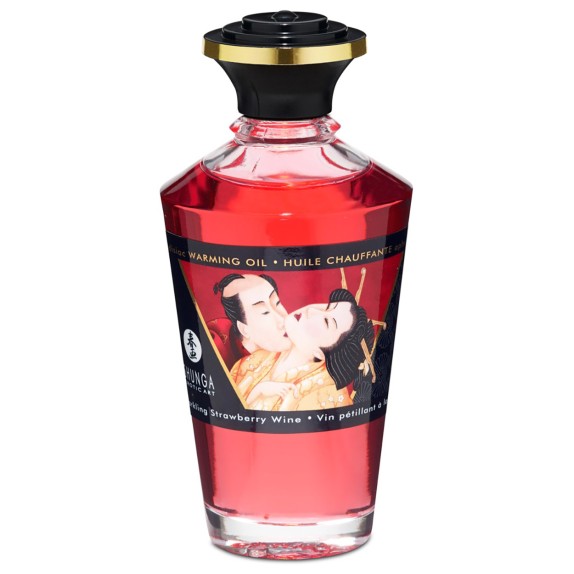 OLIO DA MASSAGGIO AFRODISIACO EFFETTO CALDO VARI GUSTI SHUNGA