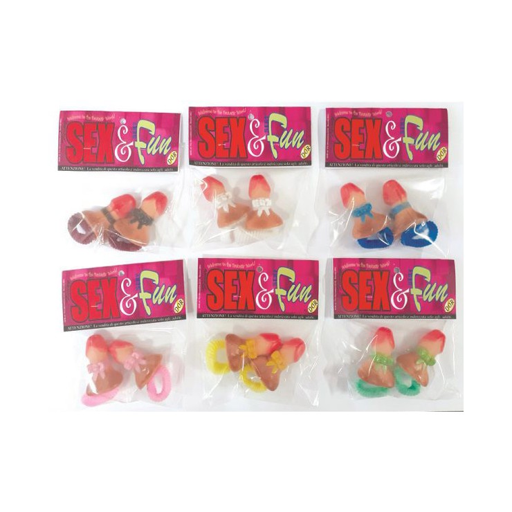 copy of ELASTICI SEXY PER CAPELLI CON PENE GADGET SCHERZOSO