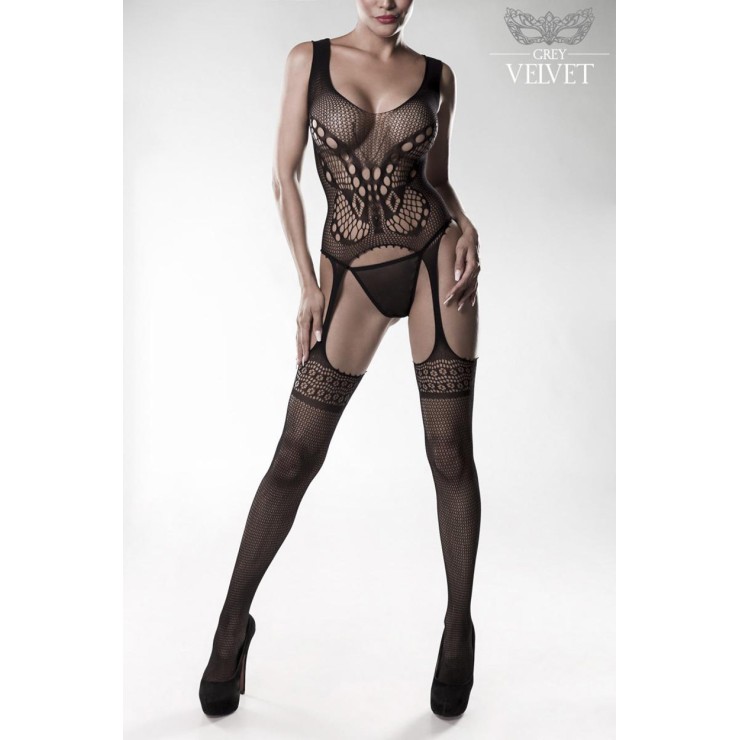 BODYSTOCKING SEXY PER DONNA CON RICAMO DI FARFALLA...