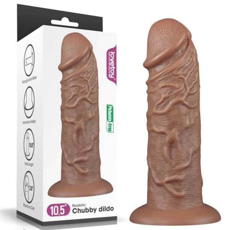 FALLO DILDO REALISTICO SEXY 26,7 CM ELASTICO CON BASE A...