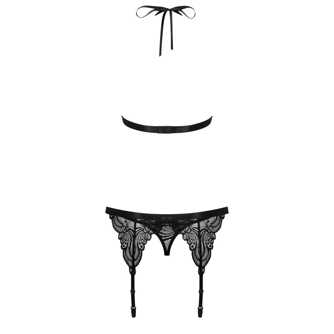 COMPLETO INTIMO SEXY PER DONNA SET TRE PEZZI IN...