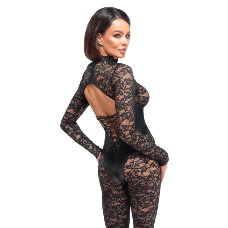 TUTA SEXY INTERA PER DONNA IN PIZZO CON SCHIENA SCOPERTA... 2