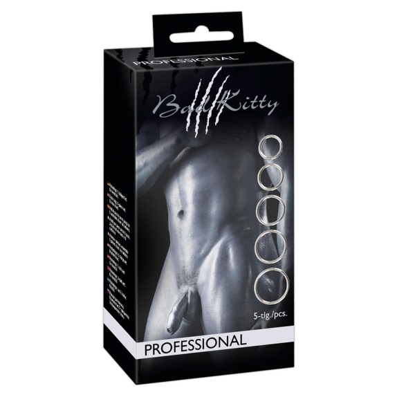copy of ANELLI COCK RING PER IL PENE IN METALLO SET 5 DIMENSIONI BAD KITTY