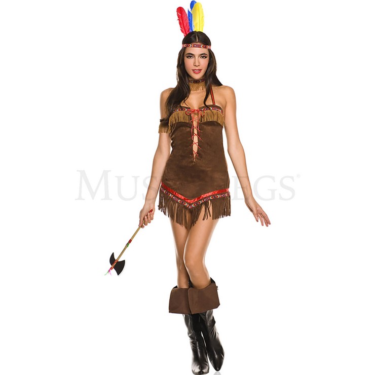 COSTUME TRAVESTIMENTO DA PRINCIPESSA TRIBALE SEXY SET 5...