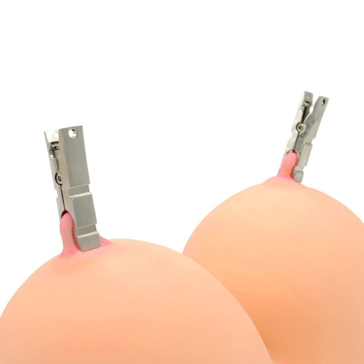 PINZE PER CAPEZZOLI CON CATENA IN METALLO PER GIOCHI DI... 2