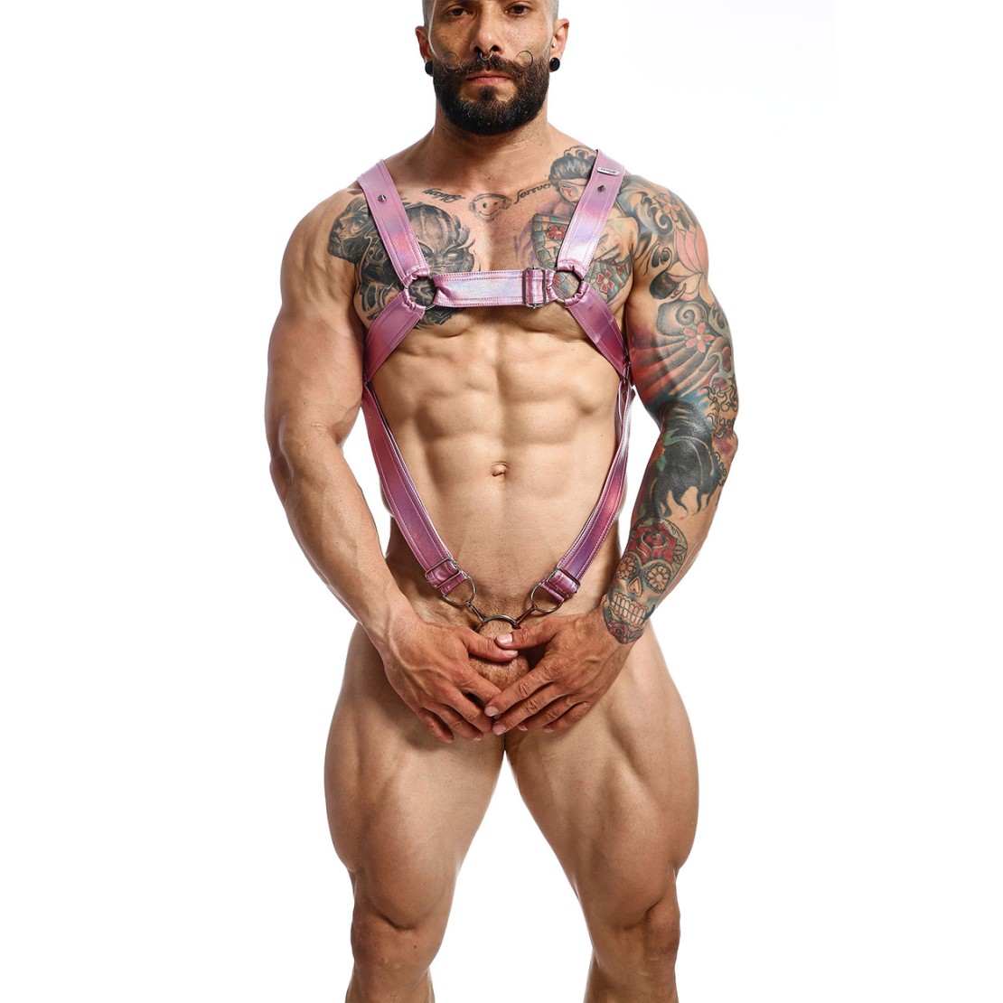 HARNESS SEXY PER UOMO IMBRACATURA ROSA...