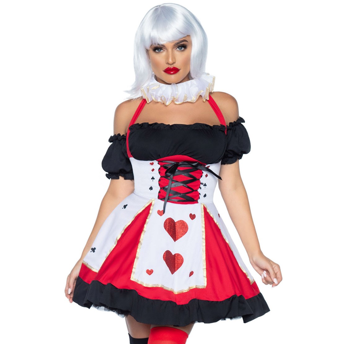 REGINA DI CARTE COSTUME TRAVESTIMENTO SEXY PER...
