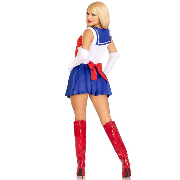 SAILOR MOON TRAVESTIMENTO SEXY PER DONNA ALLA MARINARA 3 PEZZI LEG AVENUE