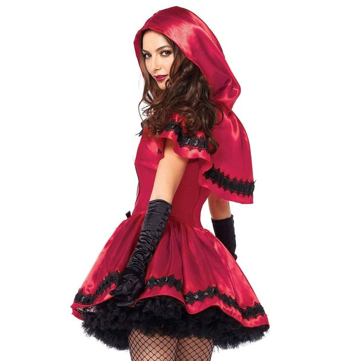 COSTUME TRAVESTIMENTO CAPPUCCETTO ROSSO SEXY PER DONNA 2... 2