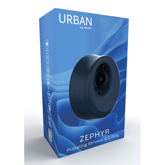 MASTURBATORE PER UOMO A FORMA DI ANELLO CON VIBRAZIONE E PULSAZIONE ZEPHYR