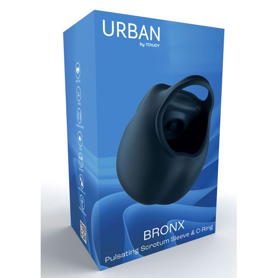 STIMOLATORE DELLO SCROTO VIBRANTE E PULSANTE CON RICARICA USB BRONX