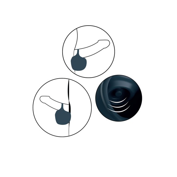 STIMOLATORE DELLO SCROTO VIBRANTE E PULSANTE CON RICARICA USB BRONX