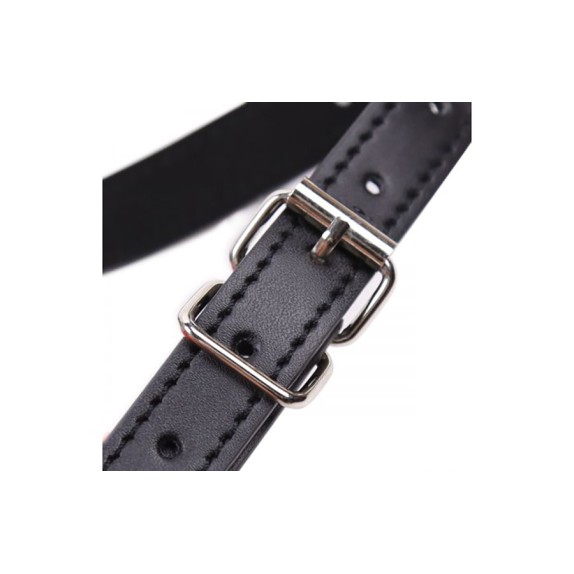 MORSO-GAG A FORMA DI BOCCA DIAMETRO 8 CM CON CINGHIA REGOLABILE