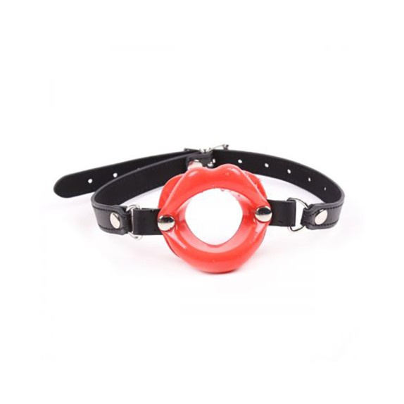 MORSO-GAG A FORMA DI BOCCA DIAMETRO 8 CM CON CINGHIA REGOLABILE