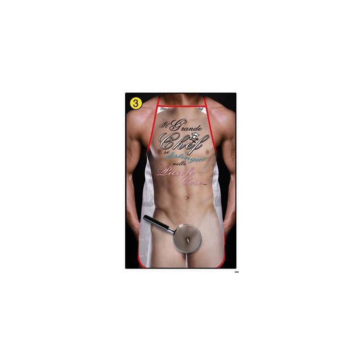 GREMBIULE SEXY PER UOMO GRANDE CHEF 2