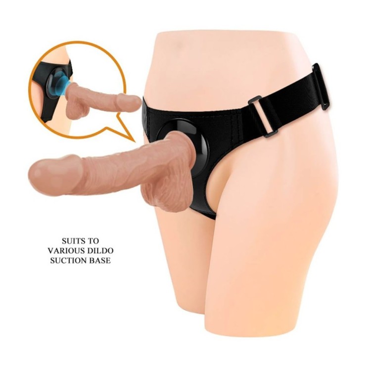 STRAP-ON FALLO INDOSSABILE PER DONNA 22 CM CON BASE A... 2