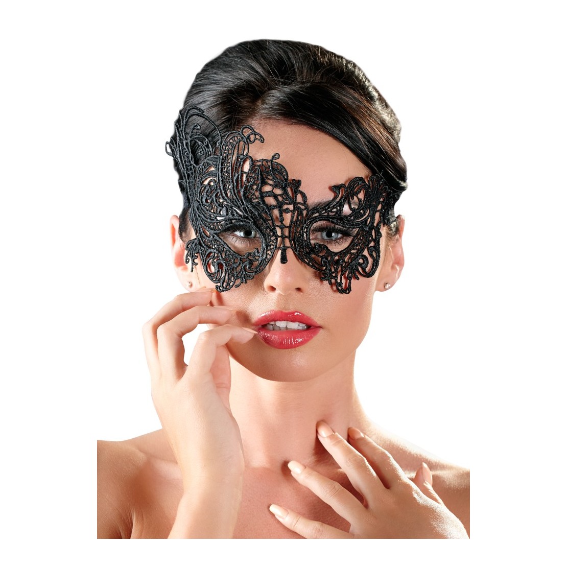 MASCHERA PER OCCHI RICAMATA A FARFALLA